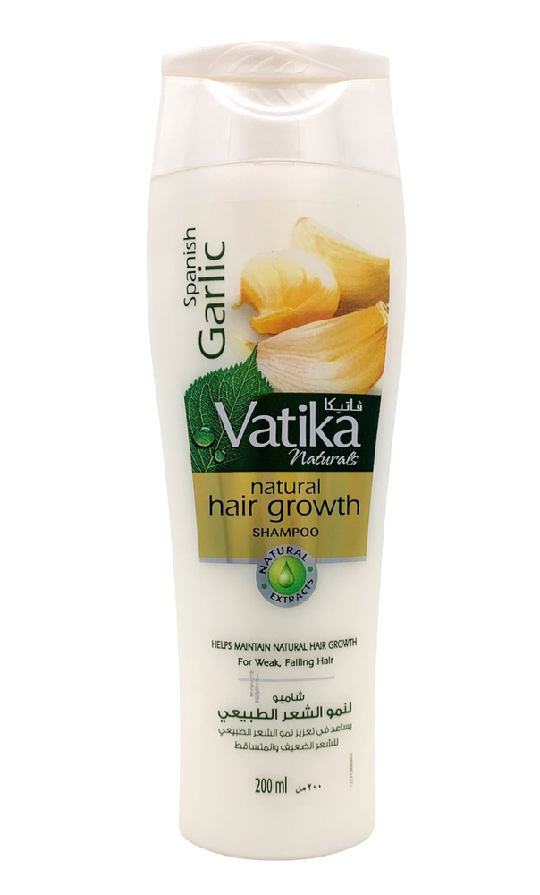 Dabur Vatika Шампунь для ломких и выпадающих волос ЧЕСНОК (Garlic) / Дабур Ватика / 200 мл  #1