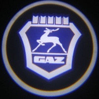 Светодиодная подсветка для двери автомобиля ГАЗ, врезной проектор с логотипом  #1