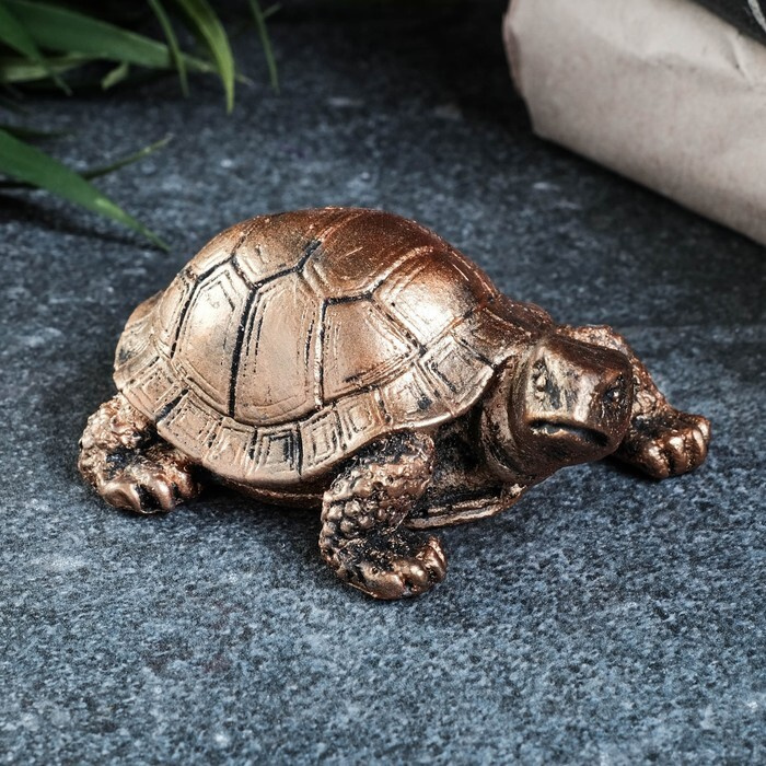 Сувенир "Черепаха" бронза, 6х7х6см #1