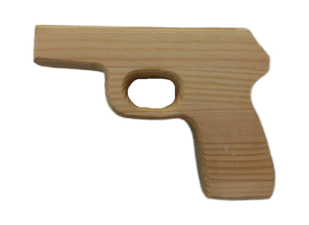 Пистолет деревянный сувенирный Макаров Сосна / 24 * 110 * 140 мм  #1