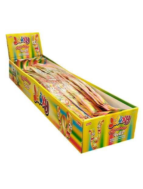 Желейная лента Джелакси Радуга фруктовый микс 15 грамм / Jelaxy Belts Rainbow 15 g Упаковка 60шт.  #1