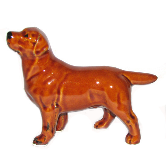 Лабрадор коричневый фигурка собаки фаянс #1