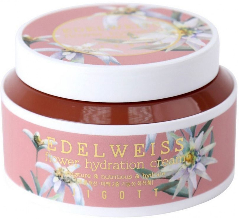 JIGOTT Крем для лица увлажняющий с экстрактом эдельвейса Edelweiss Flower Hydration Cream, 100 мл  #1