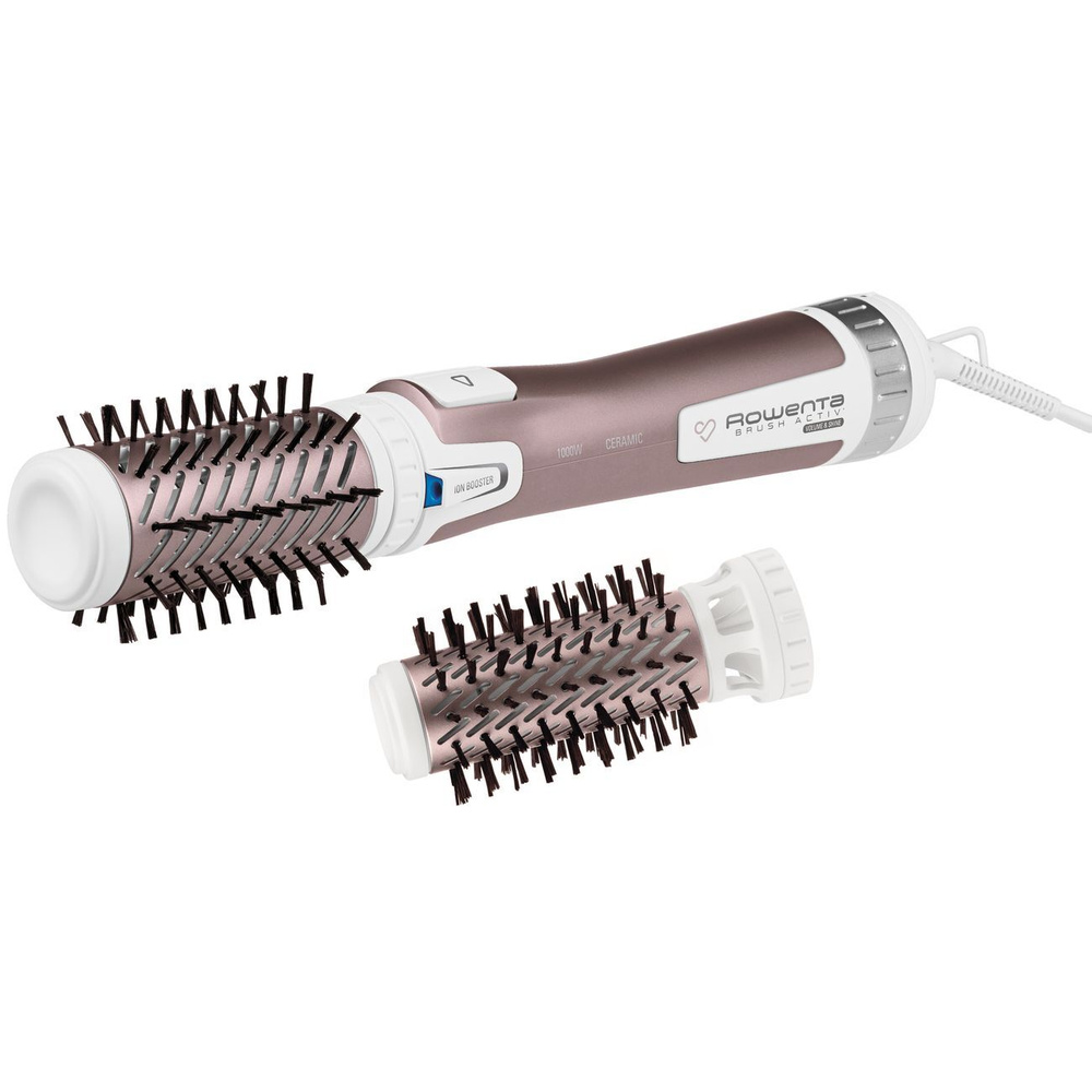 Rowenta Фен-щетка для волос Brush Activ Premium Care CF9540F0 1000 Вт, кол-во насадок 2, розовый  #1