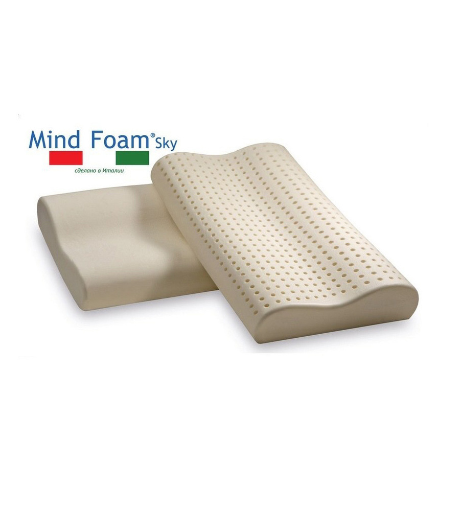 Подушка ортопедическая Mind Foam Sky Cervicale 60 с эффектом антидавления 60x43x10/11 см  #1