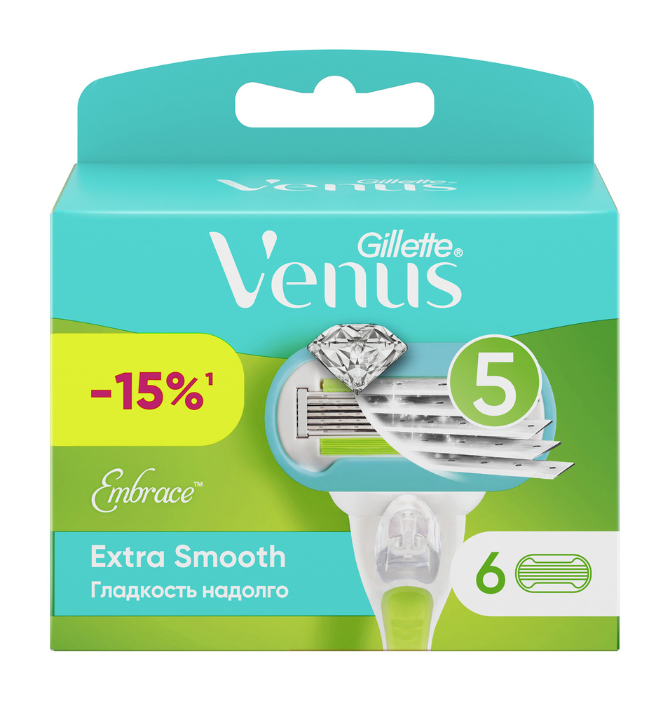 GILLETTE Кассеты для бритья Venus Embrace, 6 шт. #1