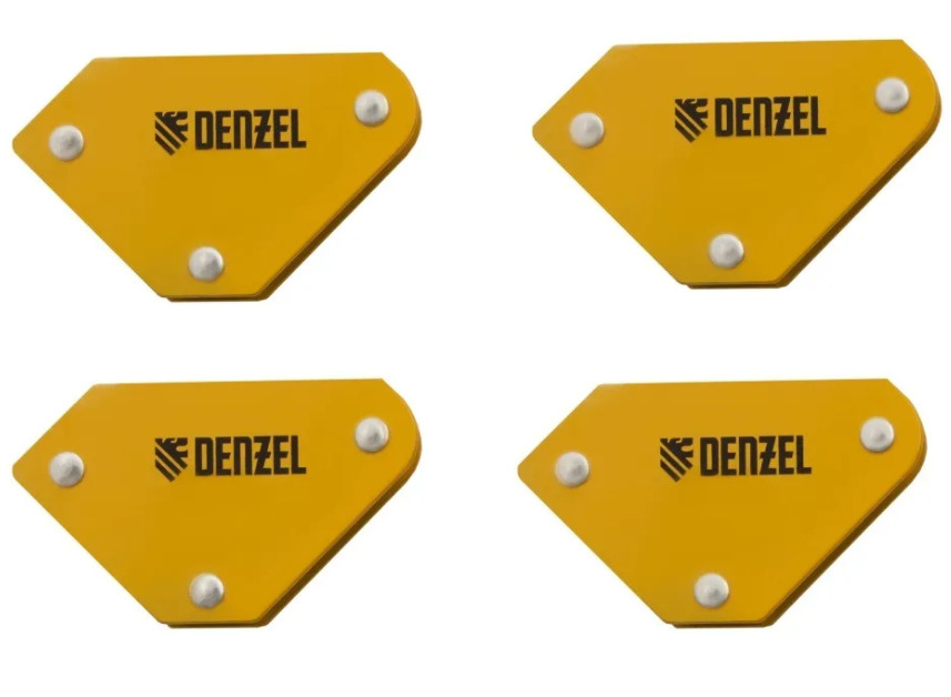 Набор из 4 магнитных фиксаторов для сварочных работ Denzel 97555  #1