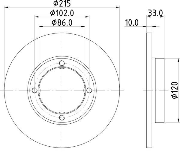 Диск тормозной перед nisshinbo nd9008 #1