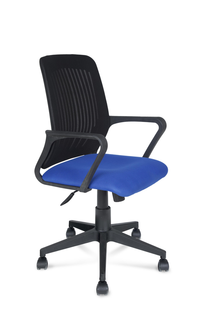 ТМ ДЭФО Офисное кресло, Черный; синий #1