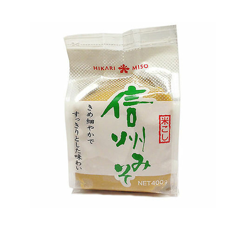 Паста мисо соевая светлая Широмисо Хикари, 400 г, Япония #1