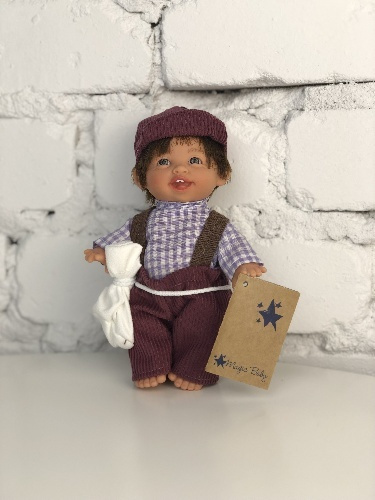 Кукла Lamagik "Джестито", мальчик, в фиолетовом, улыбается, 18 см, арт. 149-7  #1
