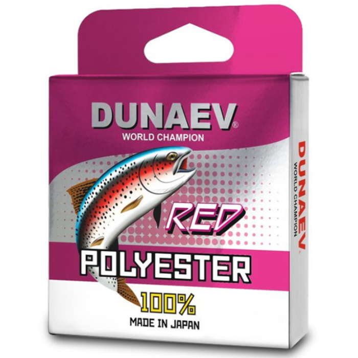 Леска Dunaev POLYESTER Red 100 м, 0.104 мм, 1.10 кг #1