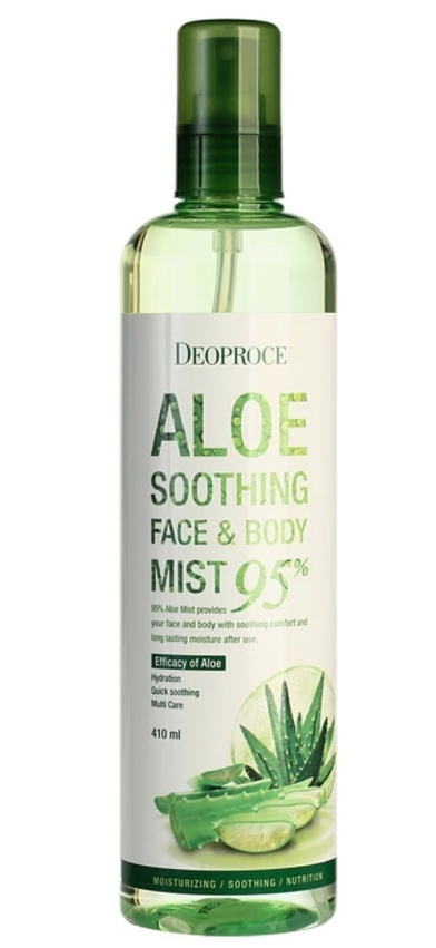 Deoproce body Спрей для лица и тела с алоэ aloe soothing face & body mist 95% #1