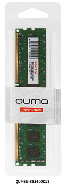 QUMO Оперативная память QUM3U-8G1600C11(R) 1x8 ГБ (QUM3U-8G1600C11(R)) #1