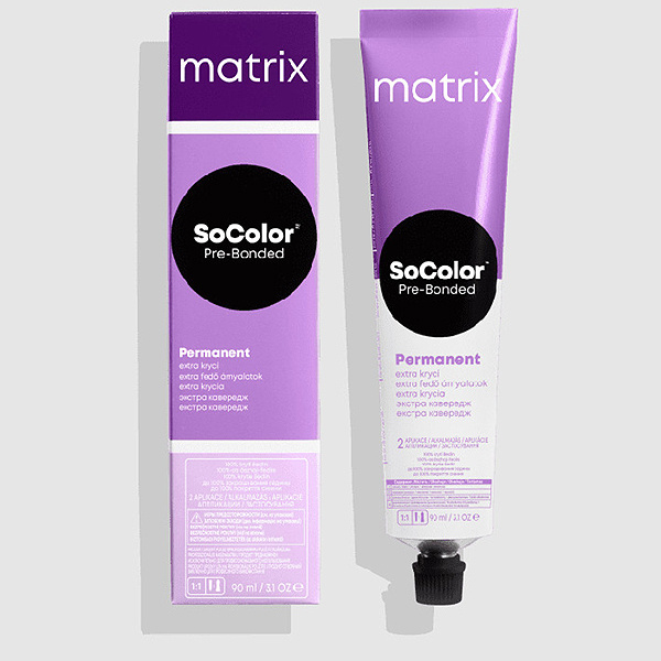 MATRIX Краска SoColor Pre-Bonded 509Na очень светлый блондин натуральный пепельный 100% покрытие седины #1