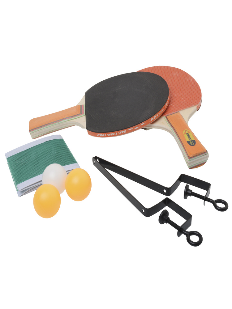 Набор для настольного тенниса (ракетки, 3 шарика, сетка 98,5х9,5 см)  #1