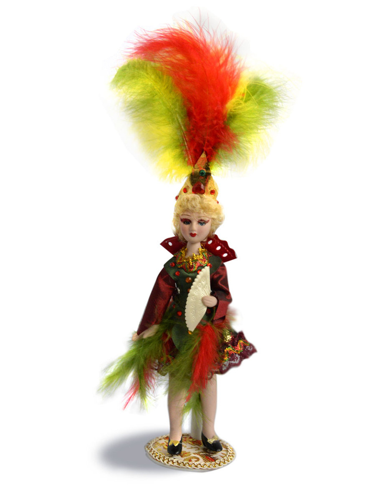 Кукла керамическая фарфоровая декоративная коллекционная интерьерная Венецианская принцесса ,высота 25 #1