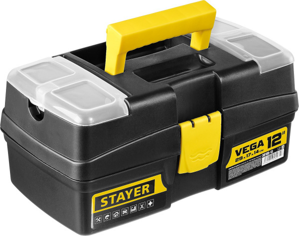 Пластиковый ящик для инструментов STAYER VEGA-12, 290 x 170 x 140 мм, (12),(38105-13)  #1