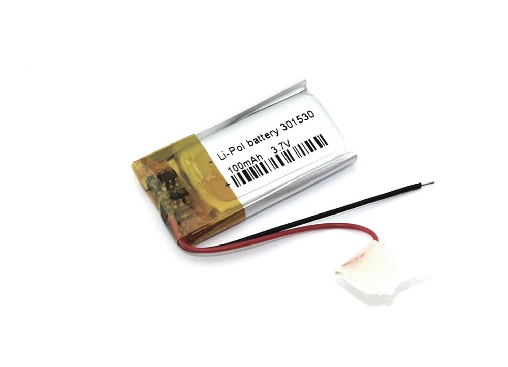 Аккумулятор Li-Pol (батарея) 3*15*30mm 2pin 3.7V/100mAh #1