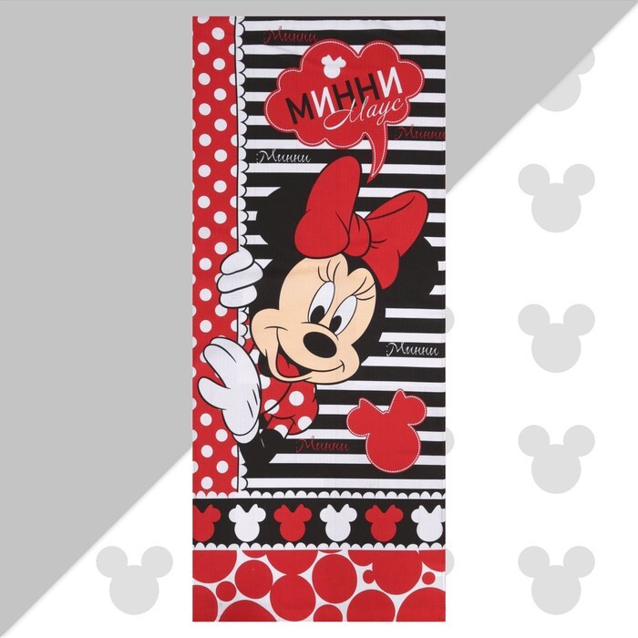 Disney Полотенце для лица, рук, Хлопок, 60x140 см, черный, красный  #1