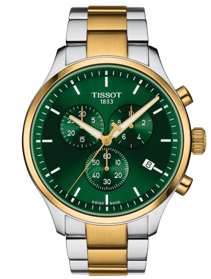 Швейцарские кварцевые часы Tissot Chrono Xl Classic T116.617.22.091.00 на стальном браслете, с водозащитой #1