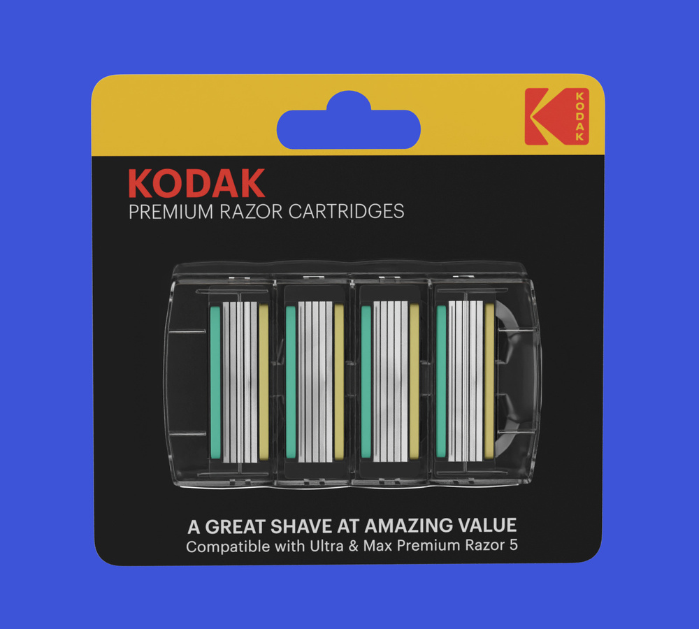 Сменные кассеты для бритья Kodak Premium Razor, 5 лезвий (4шт в упак) 1981  #1