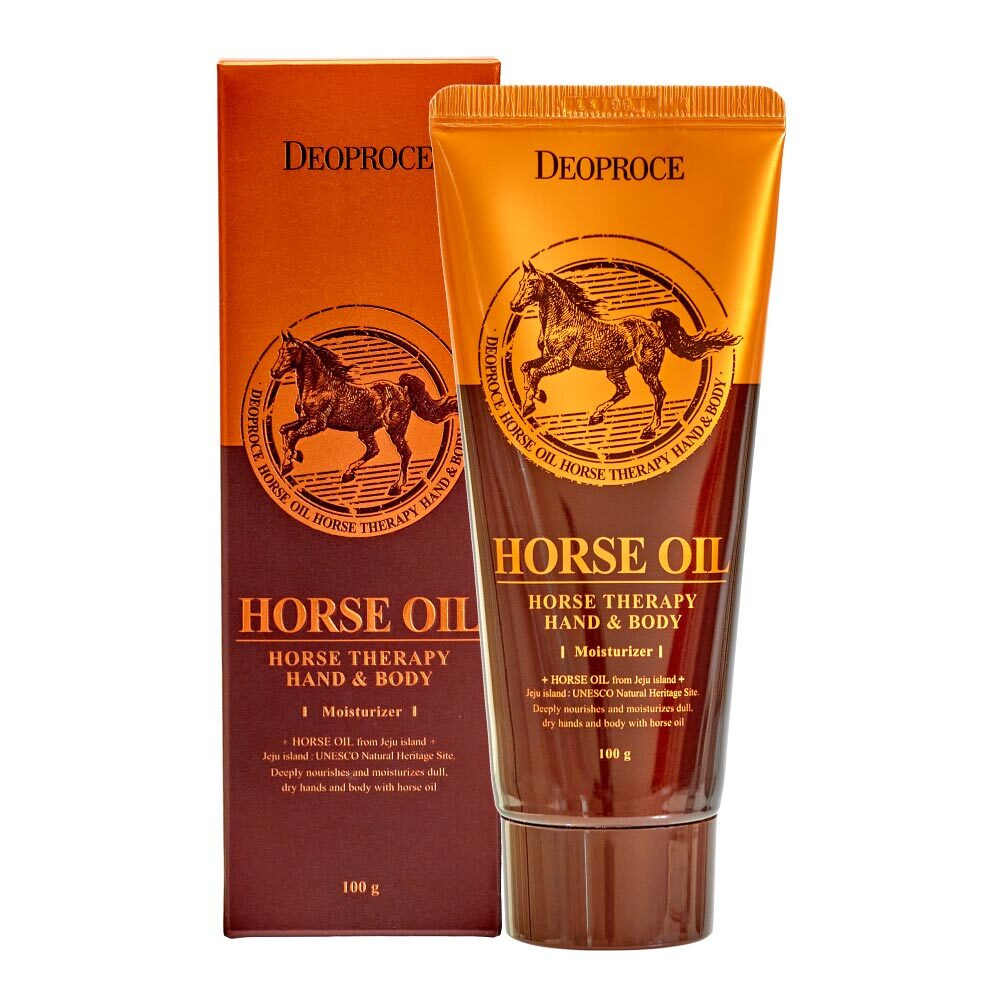 DEOPROCE HAND&BODY - HORSE OIL / Крем для рук и тела с лошадиным жиром, 100 мл.  #1