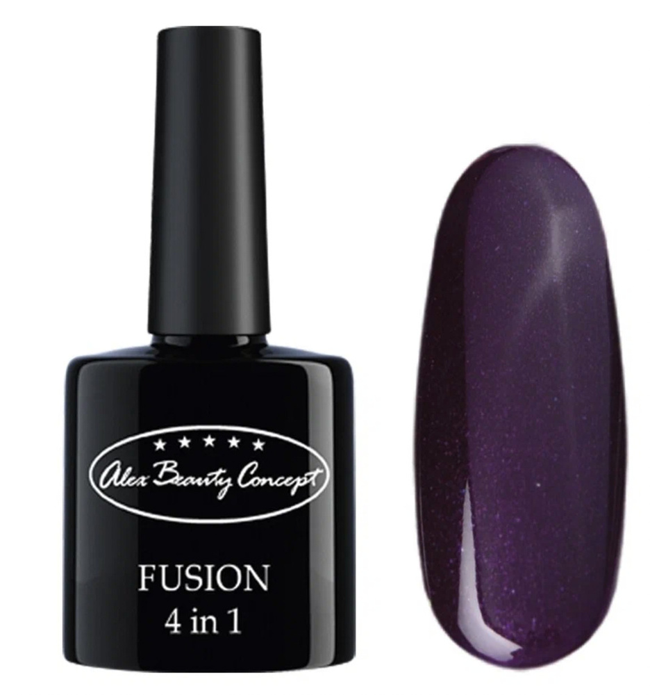 Alex Beauty Concept гель лак для ногтей FUSION 4 IN 1 GEL, 7.5 мл., цвет фиолетовый космос  #1