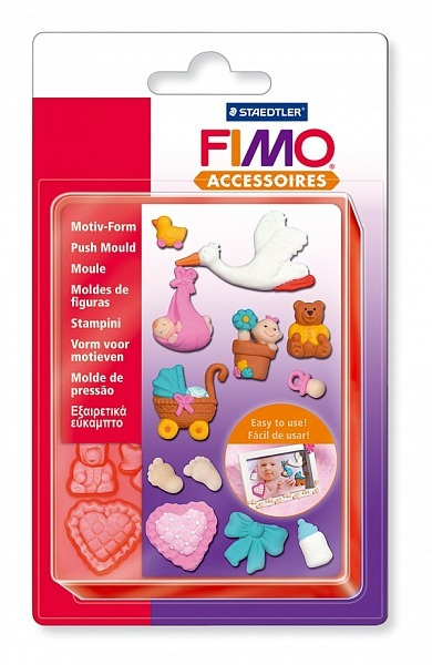 Силиконовые формочки для литья FIMO Младенец , 12 форм, 3x3 см  #1