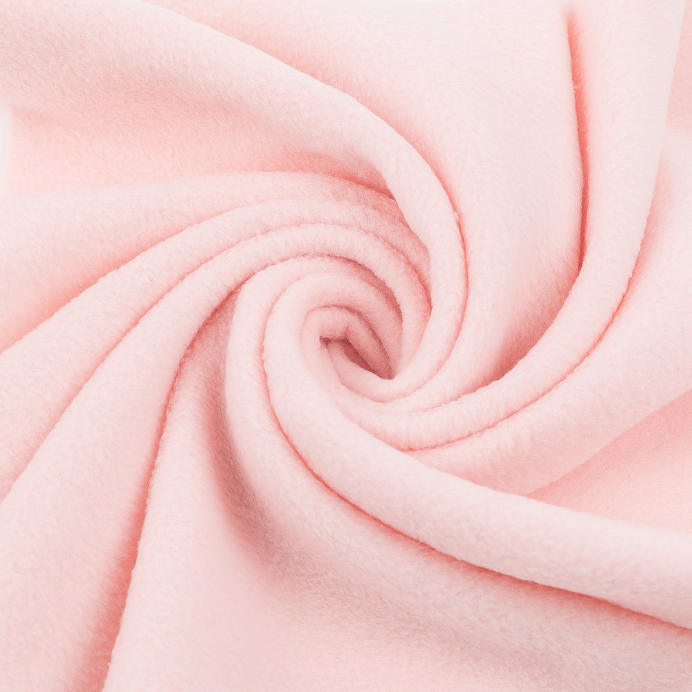 Ткань флис FG-001,230 г/кв.м, 50х50см,100% полиэстер №152 бл.розовый  #1