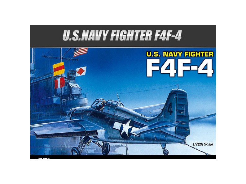 12451 Academy Палубный истребитель Grumman F4F-4 Wildcat (1:72) #1