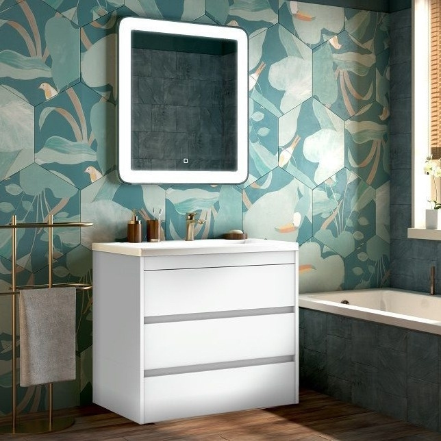 Мебель для ванной Art&Max Family 90, напольная, Bianco Lucido #1