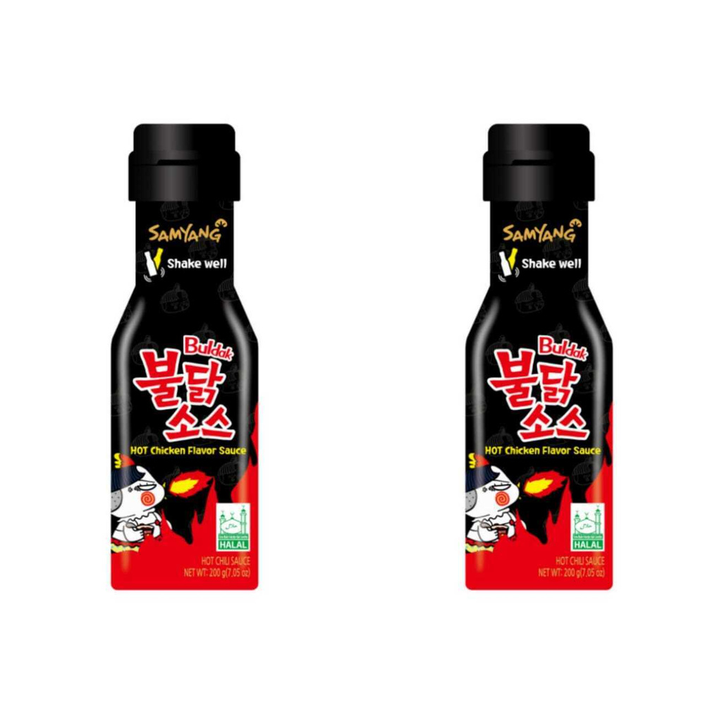 Острый соус со вкусом курицы Samyang Buldak Hot Chicken Flavor Sauce, 200 г, 2 шт  #1