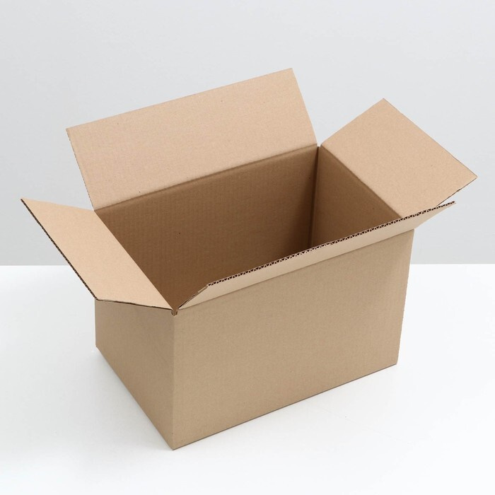 Коробка для хранения складная, бурая, 39 х 25 х 25 см #1