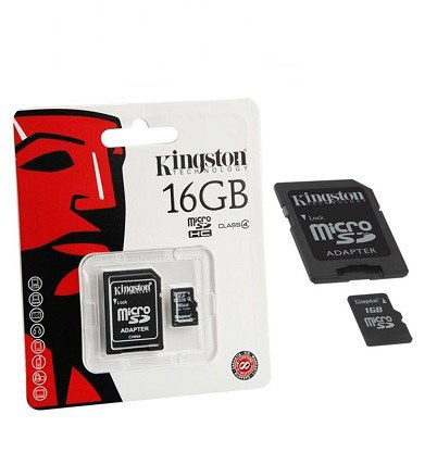 Карта памяти Micro SD 16 Гб / Карта памяти с переходником / micro SD card + adapter  #1