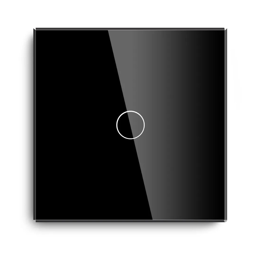 Умный сенсорный выключатель DiXiS Wi-Fi Touch Wall Light Switch (Ewelink) 1 Gang / 1 Way (86x86) Black #1