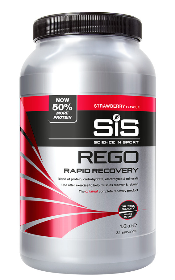 SiS, REGO Rapid Recovery, Напиток восстановительный углеводно-белковый в порошке, вкус Клубника, 1,6 #1