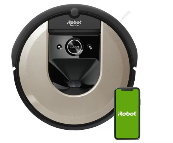 iRobot Робот-пылесос Робот пылесос Roomba i6, бежевый, черный #1