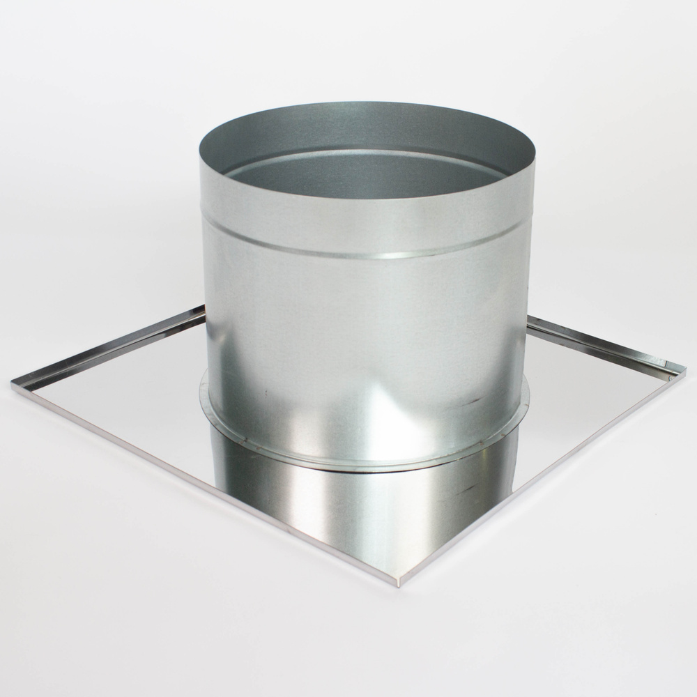 Декоративный ППУ для дымохода КрХ, 200 мм, нержавеющая сталь AISI 430/Оц, 0,5 мм/0,5 мм  #1