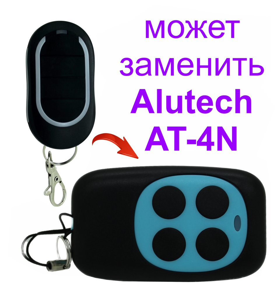 Пульт Rindy D6 синий для ворот и шлагбаумов Alutech (AT-4N) #1