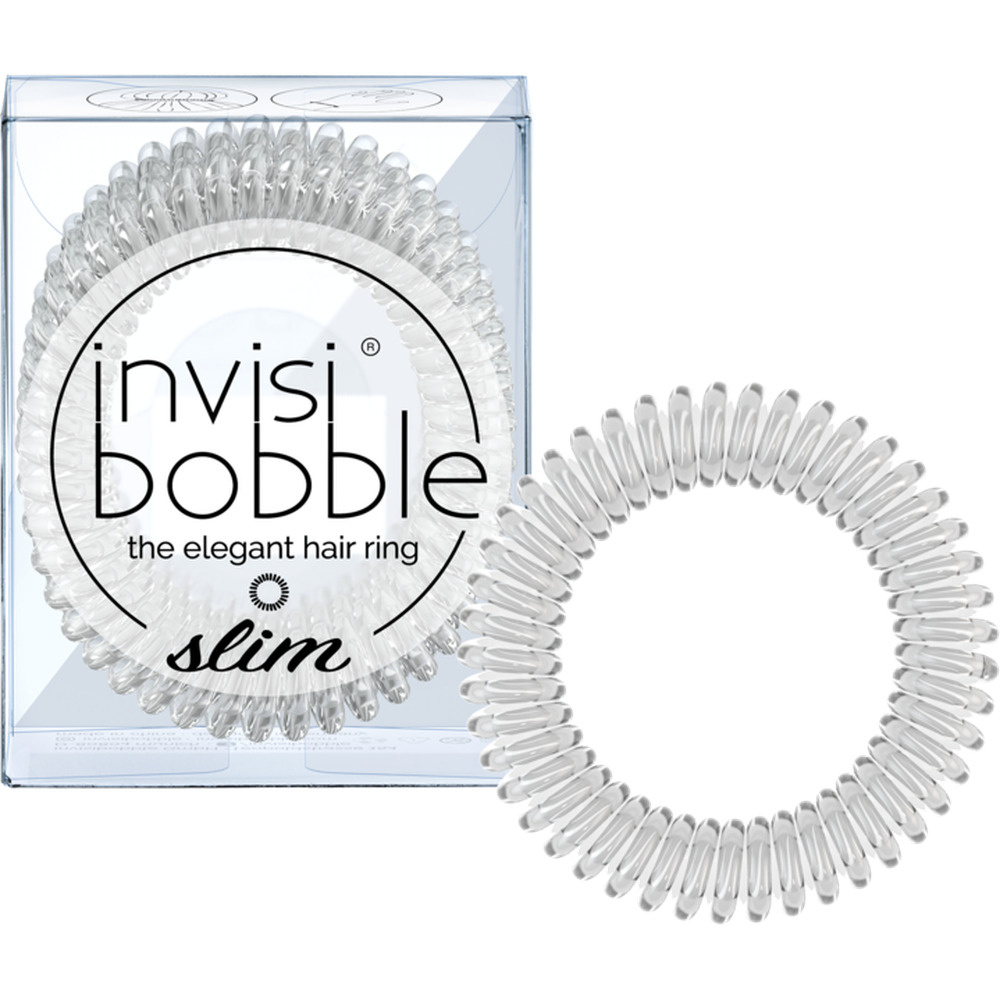Invisibobble Резинка-браслет для волос SLIM Crystal Clear (с подвесом)  #1
