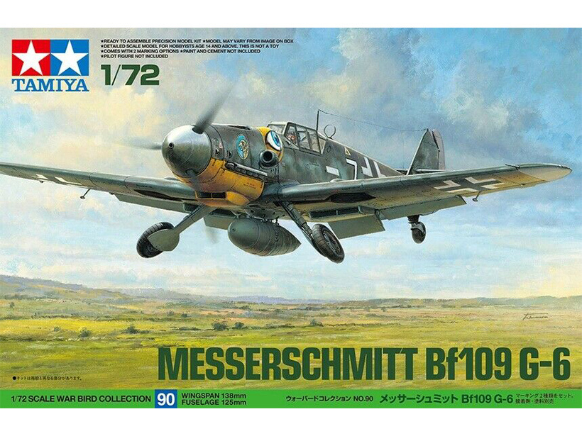 60790 Tamiya Немецкий истребитель MesserschmittBf-109G-6  (1:72) #1