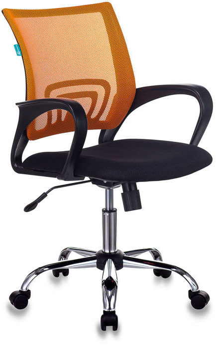 Кресло Бюрократ CH-695N/SL/OR/BLACK спинка сетка оранжевый TW-38-3 сиденье черный TW-11 крестовина хром #1