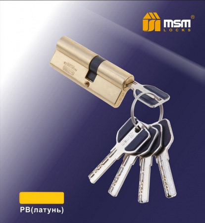 Цилиндровый механизм (Личинка замка )MSM 60 мм ключ -ключ ,цвет золото  #1