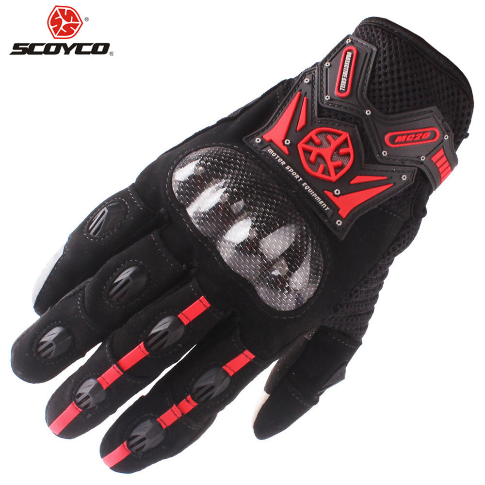 Перчатки Scoyco MC20 (Carbon) Red M #1