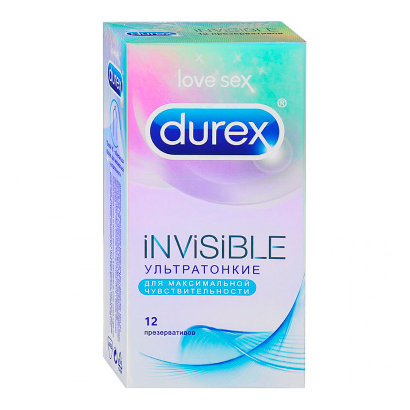 DUREX ПрезервативыInvisible (ультратонкие) 12 шт #1