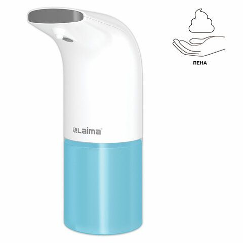 Дозатор/Диспенсер для мыла-пены сенсорный настольный LAIMA, наливной, 0,3 литра, ABS-пластик, белый  #1