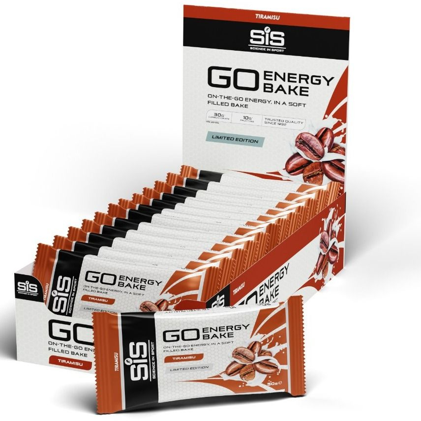 Энергетические батончики SCIENCE IN SPORT (SiS) GO Energy Bake 12 х 50 г, Тирамису  #1