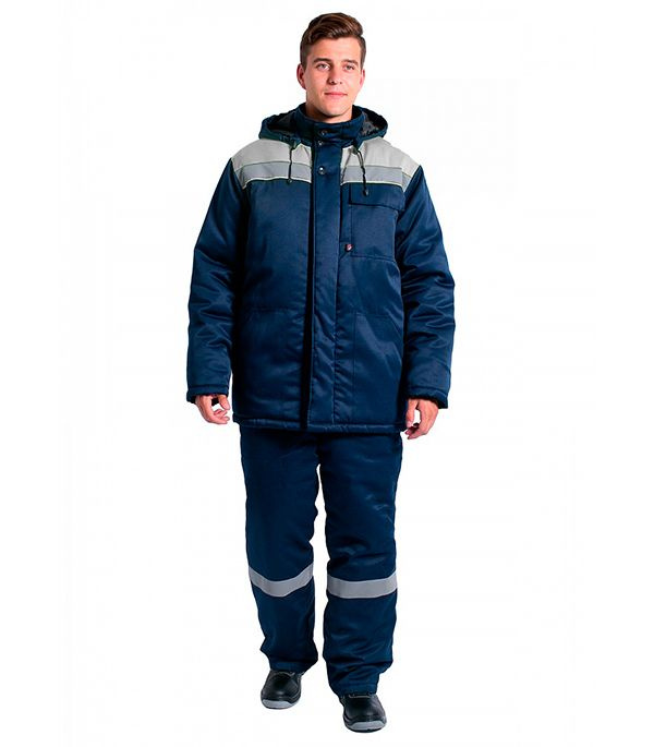 Куртка рабочая утепленная Delta Plus Экспертный-Люкс (WRUVEWLVBMXG) 52-54 рост 182-188 см цвет синий/серый #1