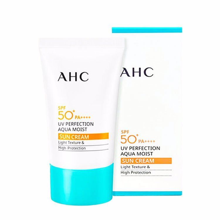 AHC Легкий увлажняющий солнцезащитный крем UV Perfection Aqua Moist Sun Cream SPF50+ PA  #1